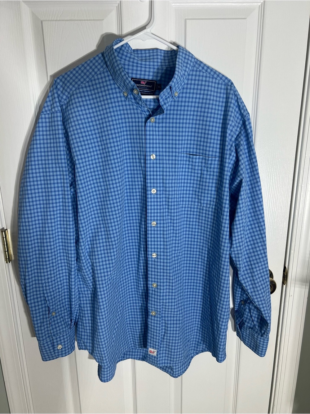 Vineyard Vines Blue Gingham Button-Down Shirt